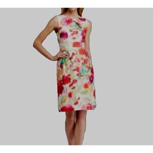 Kate Spade Womens Dress Sz 8 Bowden Watercolor Colorful Floral Wedding Classic